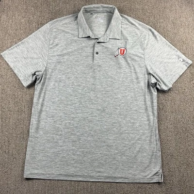 Under Armour Mens 2XL Polo Shirt Short Sleeve HeatGear University of Utah Utes - Image 1 of 4