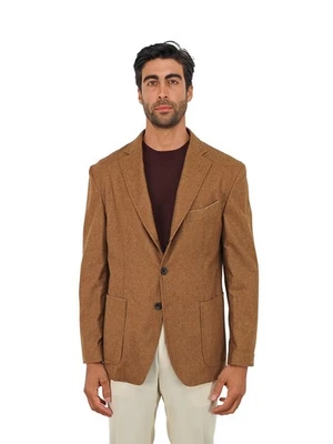 $2200 RUBINACCI NAPOLI Brown Jacket Sport Coat 100% Soft Cashmere 44 US / 54 EU - Image 1 of 4