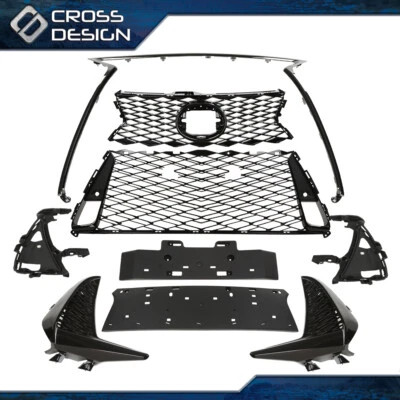 Подходит для 2017-2022 Lexus IS250 IS350 F спортивный комплект передняя решетка решетка глянцевая черная  - Изображение 1 из 4