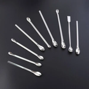 9 Stück Laborlöffel Micro Scoop Edelstahl Spatel Mini Edelstahl Löffel - Bild 1 von 8