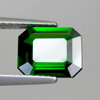 РЕДКИЙ ТЕМНО-ЗЕЛЕНЫЙ НАТУРАЛЬНЫЙ ХРОМ ТУРМАЛИН ВОСЬМИУГОЛЬНИК ПРЕКРАСНОГО КАЧЕСТВА 1,67 КАРАТА 1141 DIS - Изображение 1 из 2