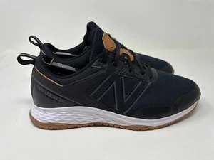 New Balance Fresh Foam Contend Spikeless Golf Shoes Black/Gum Sz 9 4E NBG4006BGM - Picture 1 of 8
