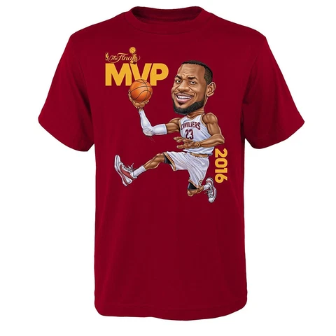 Lebron James Tshirt Cleveland Cavaliers Youth NBA Final MVP  - Garnet Red Cover