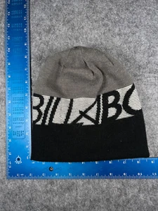 Billabong Beanie Haube Erwachsene Einheitsgröße grau schwarz Strick Acrylmischung wendbar - Bild 1 von 5