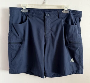 Eddie Bauer First Ascent Guide Pro Shorts Hiking Cargo Navy Women's Size 14 - Picture 1 of 3