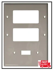 3-Gang White 1-Toggle / 2-Decora/Rocker Nylon Standard Wall Plate (1-Pack) - Picture 1 of 2