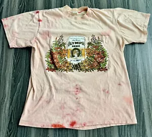 VTG 60s 70s Olympia Beer Super Worn Burnout Faded Double Side Pocket T - Picture 1 of 14