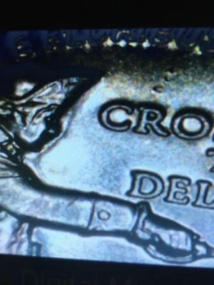 2021d Error Crossing Delaware Quarter~George Wears A Pandemic Shield Clash 1600 - Image 1 of 4
