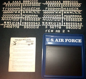 Vintage AIR FORCE Changeable Plastic Letter Sign Message Announcement Board NOS - Picture 1 of 8