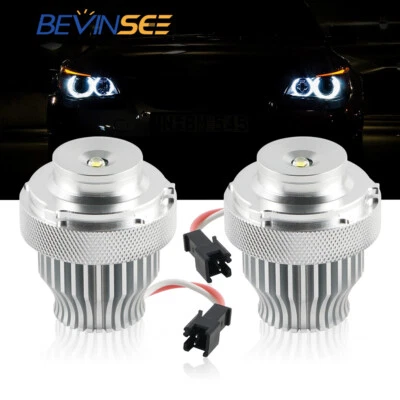 2x Luz LED Ojos de Ángel 6000K para BMW E60 E61 535i 550i LCI con Faro Halógeno Foto 1 de 4