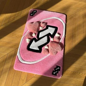 Alfombra de lana hecha a mano con tarjeta inversa Uno para sala de estar del hogar - Imagen 1 de 10