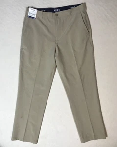 IZOD GOLF BEIGE THE SWING FLEX WICKING GOLF PANTS 34X30 NWT 4-WAY STRETCH - Picture 1 of 7