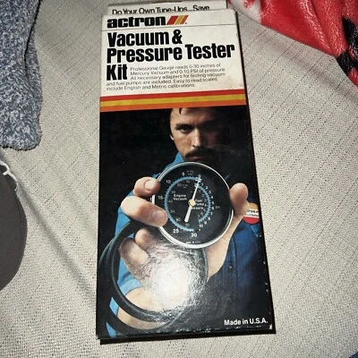 KIT PROBADOR DE VACÍO Y PRESIÓN ACTRON Modelo A-3 Hecho en EE. UU. Foto 1 de 4