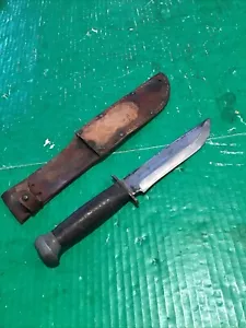 Vintage WWII PAL Knife RH36 US Combat Bowie Knife & Sheath Set Fixed Blade RH 36 - Picture 1 of 17