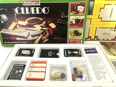Classic Cluedo Board Game Vintage 1983 edition   by Waddingtons Complete . - Image 1 of 4