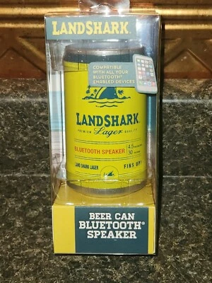 Landshark Lager Bluetooth Speaker Beer Can Bluetooth Speaker App Control New - Image 1 of 4