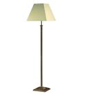 Village At home Nelson Antique Brass Finished Floor Lamp Cream Shade Traditional