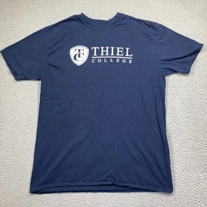 Thiel College Tomcats T Shirt Adult Medium Blue Short Sleeve Greenville, PA - Picture 1 of 9