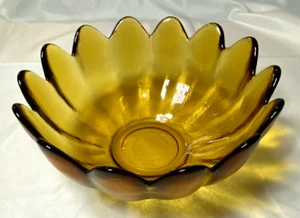 Vintage Mid-Century 14-Brett Bernstein Glas Schale-Lotus Blume Design, 10,5" - Bild 1 von 8