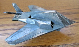 Vintage Die Cast Miniature Bronze Pencil Sharpener - Stealth Bomber - Picture 1 of 5