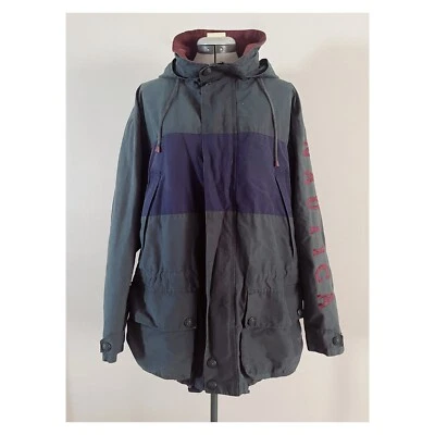 VTG Nautica Sz L Green, Burgundy, and Navy Hooded Parka Jacket 90s - Image 1 of 4