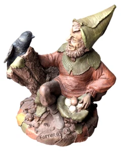  Scultura in resina figura Tom Clark FOSTER & BLACK CROW Society ©1991 Cairn Studio - Foto 1 di 13