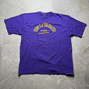 Vintage Kenny G & Toni Braxton Thank Local Crew Purple T-Shirt XL - Picture 1 of 6