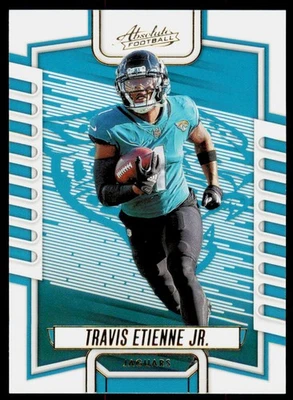 2023 Panini Absolute Travis Etienne Jr. 56 Yellow Jacksonville Jaguars - Image 1 of 2