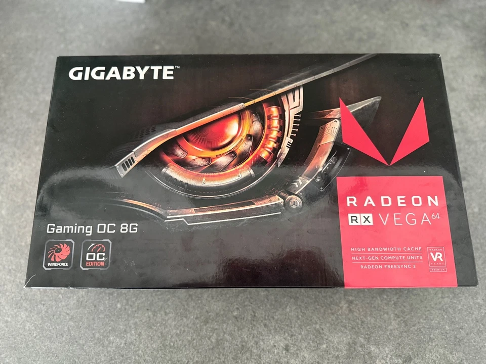 Excellent Condition - Gigabyte Radeon RX Vega 64 GPU (8GB HBM2) - Image 1 of 4