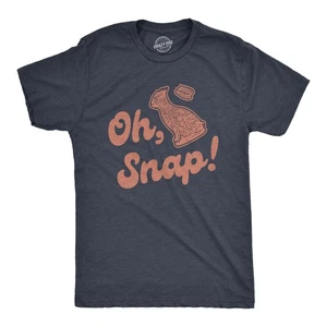 Camiseta Para Hombres Oh Snap Divertida Chocolate Conejito de Pascua Cesta Caza de Huevos Regalo para Él - Imagen 1 de 8