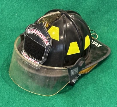 West 1-10 Texas Fire Department Vintage 1996 Morning Pride Firemen’s Helmet USA - Image 1 of 4