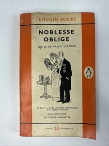 Noblesse Oblige Edites by Nancy Mitford Paperback 1961 - Picture 1 of 8