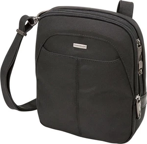 Travelon Anti-Theft Concealed Carry Slim Messenger Bag, Black  - Picture 1 of 7