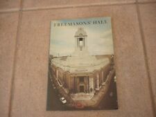 FREEMASON'S HALL-LONDON-ENGLAND-The Home And Heritage Of The Craft-Softback-1983