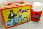 NICE 1976 Happy Days The Fonz Metal Lunch Box & Thermos TV Show Lunchbox ~ Aaay!