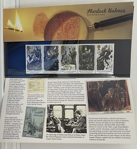 Royal Mail Sherlock Holmes Mint Stamps Presentation Pack - Complete Set of 5 Sta - Picture 1 of 4