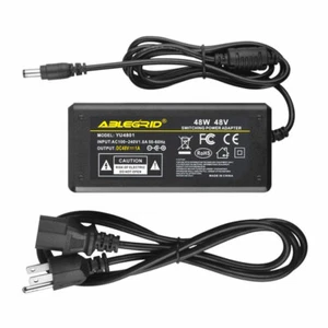 48V 1A 1000mA AC to DC Switching Power Supply Adapter 5.5mm OD 2.1mm ID Center+ - Picture 1 of 5