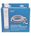 SMARTCHOICE 6ft Stainless Steel Refrigeration Water Hose Install Kit (BRAND NEW)