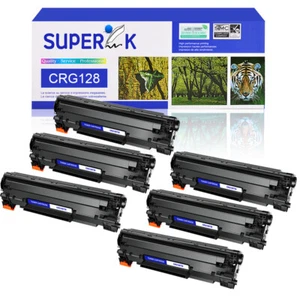 6PK Czarny CRG128 128 Kaseta z tonerem do drukarki Canon MF4880dw MF4890dw MF4550 - Zdjęcie 1 z 24
