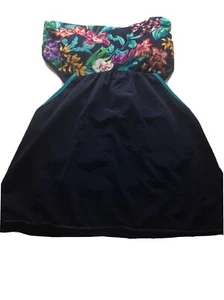 Coastal Blue Women’s Tube Top Swim Top Open Back Sz L 12-14 - Picture 1 of 4