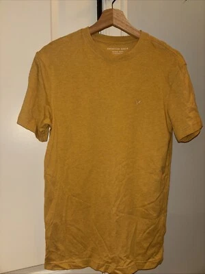 American Eagle Men’s XS Super Soft Standard Fit Mustard Color Short sleeve Tee - Image 1 of 4