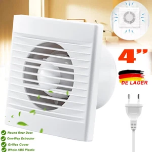 4"/100mm Abluft Zuluft Grow Lüfter Ventilator für Growbox Zelte Boxen Badlüfter - Bild 1 von 16
