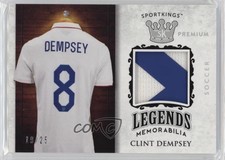 2018 Sage Sportkings Legends Premium Memorabilia Silver /25 Clint Dempsey #LPM-2