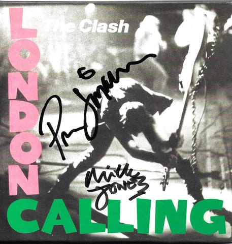 Mick Jones/Paul Simonon Signed The Clash: London Calling CD  AFTAL Cover