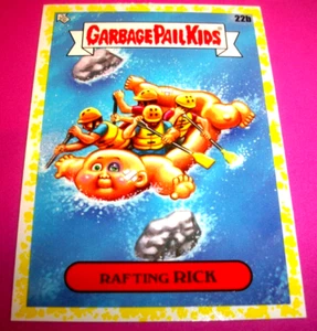 2021 Garbage Pail Kids Go On Vacation "RAFTING RICK" #22b Yellow Border - Picture 1 of 1