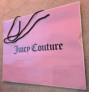 Juicy Couture Large Glossy Pink Paper Bag 48cm x 38cm x16cm Good Clean Condition - Picture 1 of 5