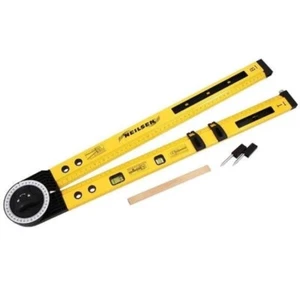 NEILSEN MULTI FUNCTION RULER ANGLE FINDER SPIRIT LEVEL 500mm / 20 inch 0-270° - Picture 1 of 3