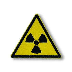 Radioactive Warning Sign Patch | Iron-On & Sew-On Patch - Picture 1 of 2