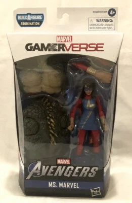 NEW! Marvel Gamerverse Ms. Marvel Avenger Hero w/Build-A-Figure Abomination. - Image 1 of 2