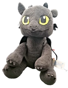 Build A Bear Toothless How To Train Your Dragon Dreamworks 14” Plush 2015 Wings - Picture 1 of 8